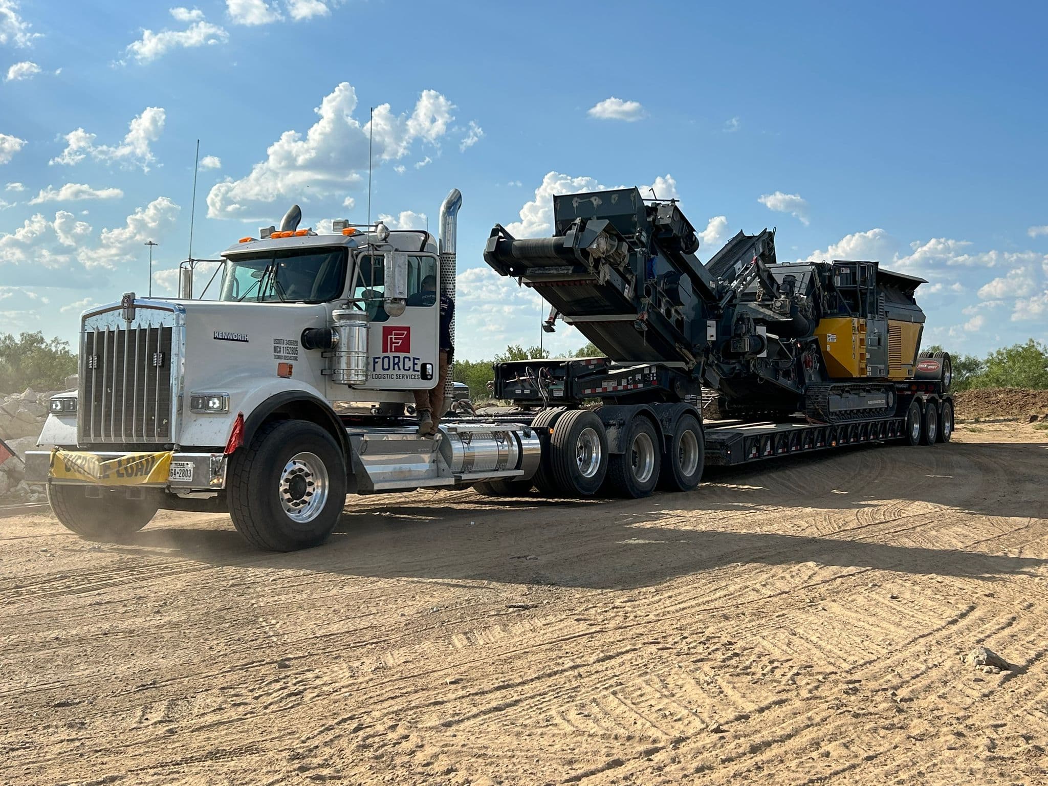 Force Heavy Haul transporting construction equipment