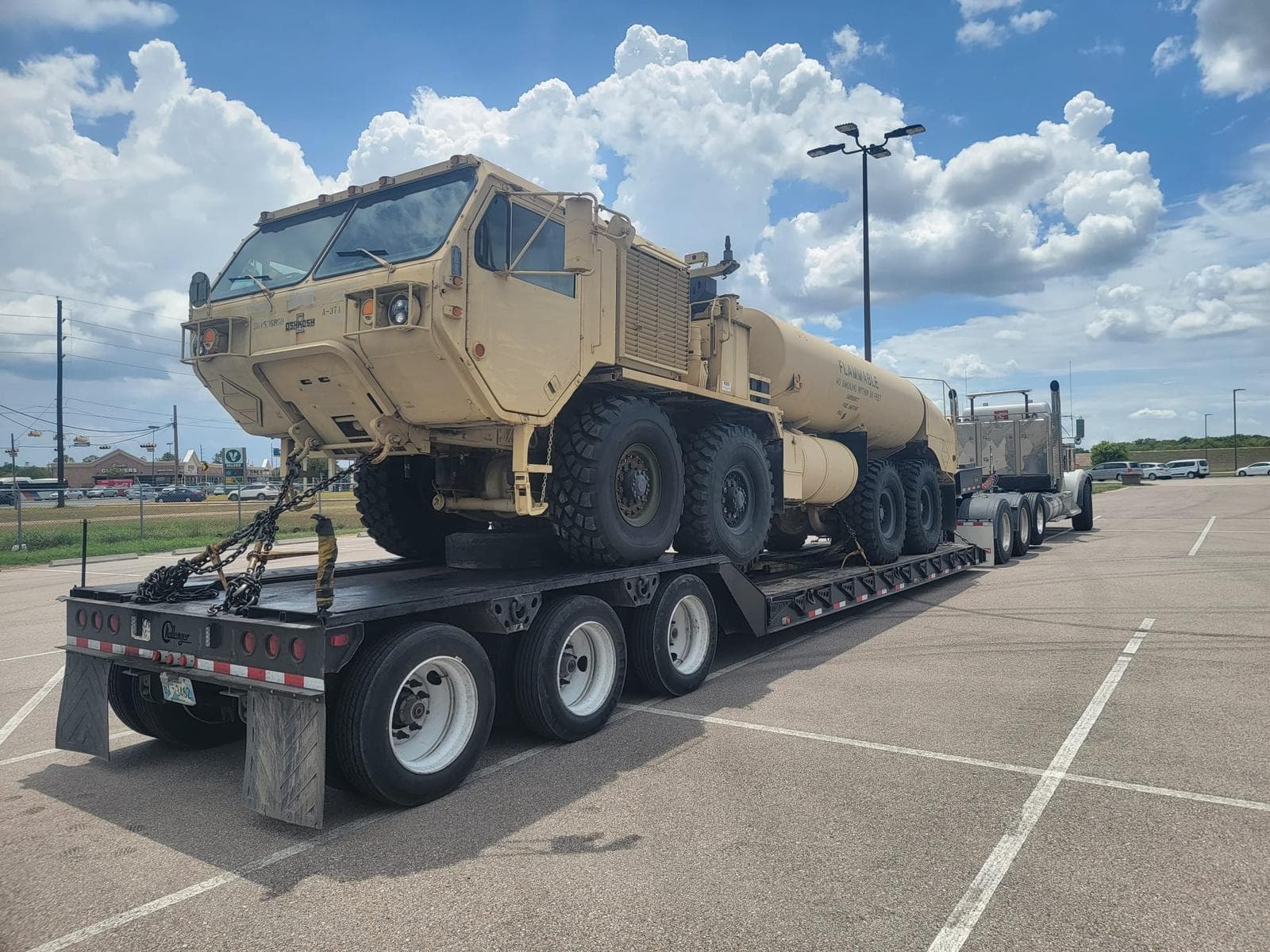 Military vehicle transport
